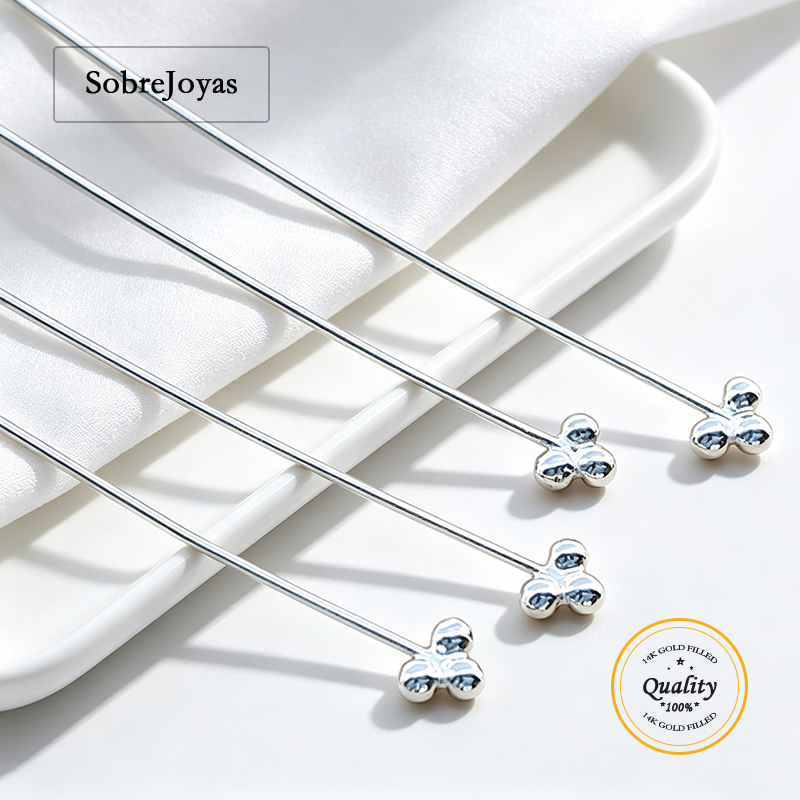 Jewelry Making Silver - 3 Perni a Sfera in Argento