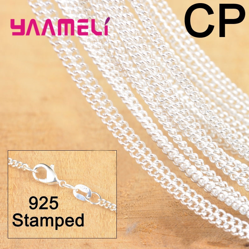 Lobster Clasp Silver - 10 PZ Vendita Calda 18 Pollici