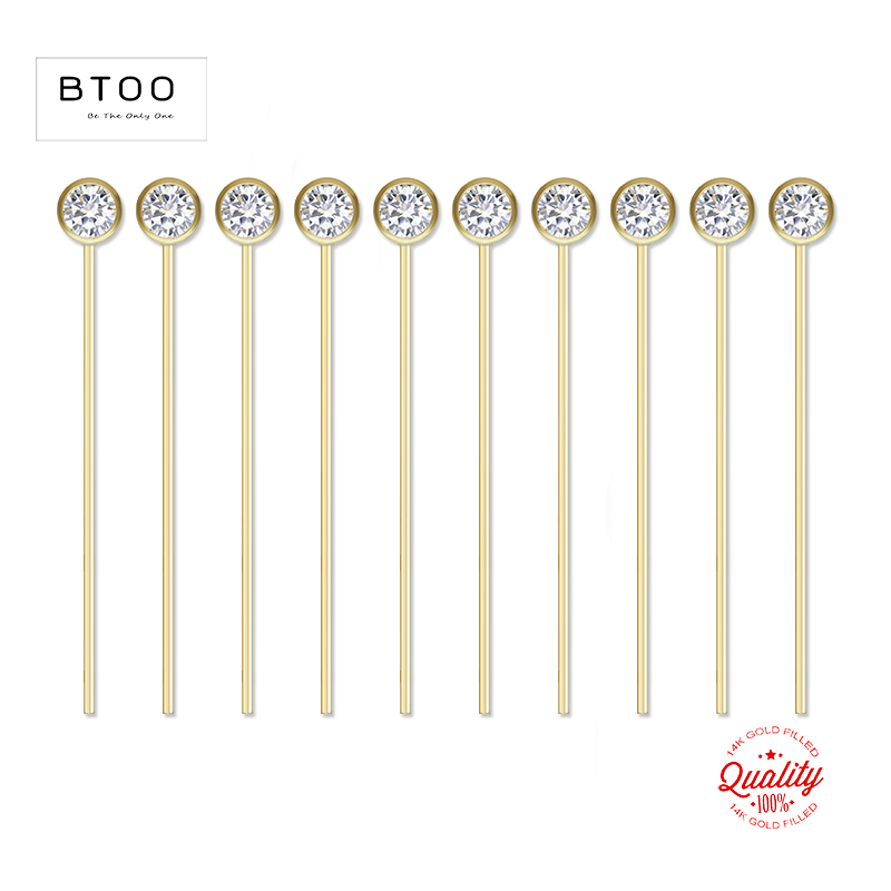 Jewelry Making Head Pins - Aghi perni con testa in zircone