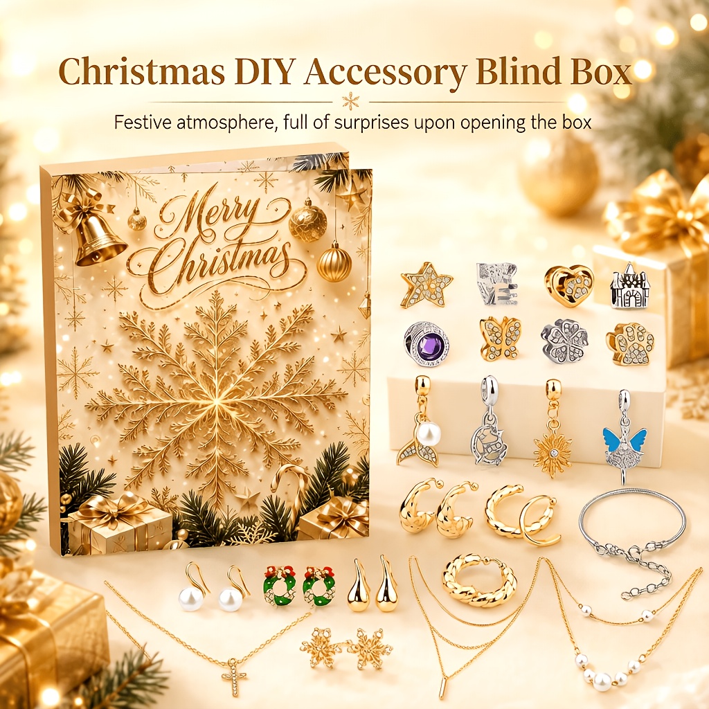 Jewelry Making Advent Calendar - Kit braccialetti con perline in metallo