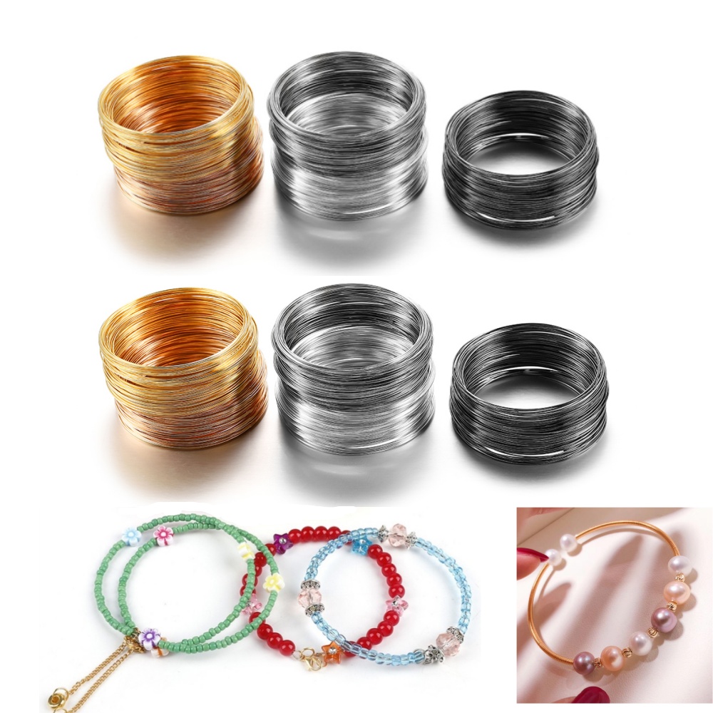 Jewelry Making Silver - 100 anelli/lotto 0.6mm argento oro bronzo