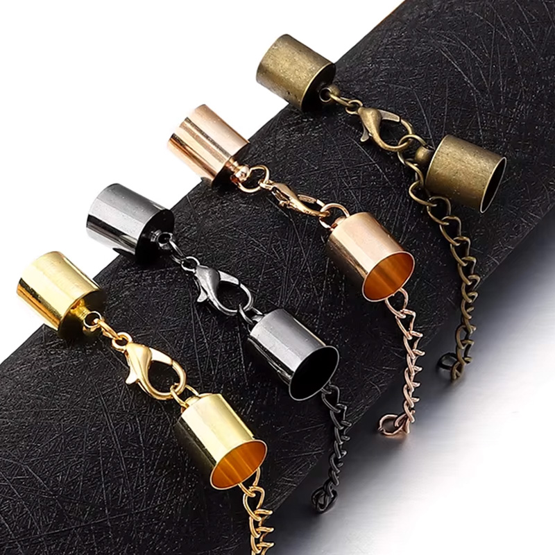Jewelry Making Brass - 10 set di tappi terminali in