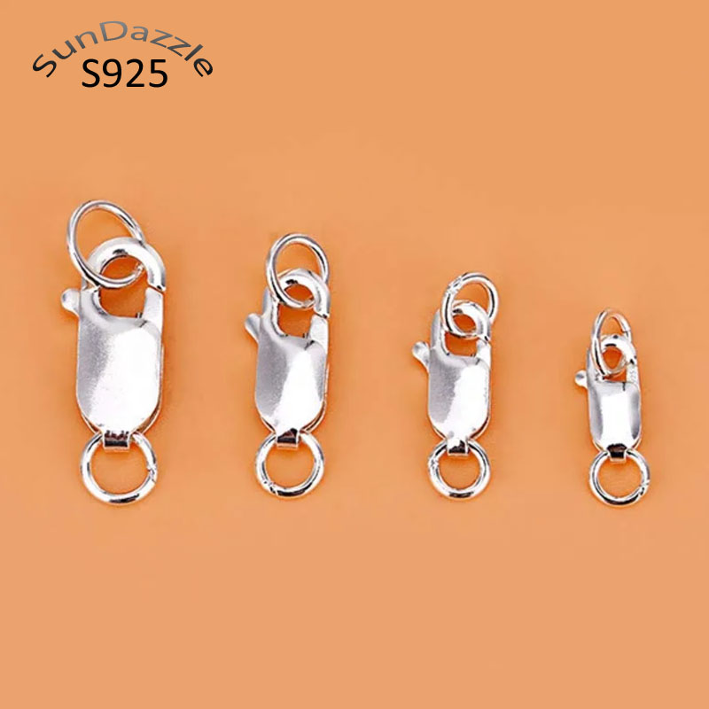Lobster Clasp Silver - Autentico Chiusura a Moschettone in Argento