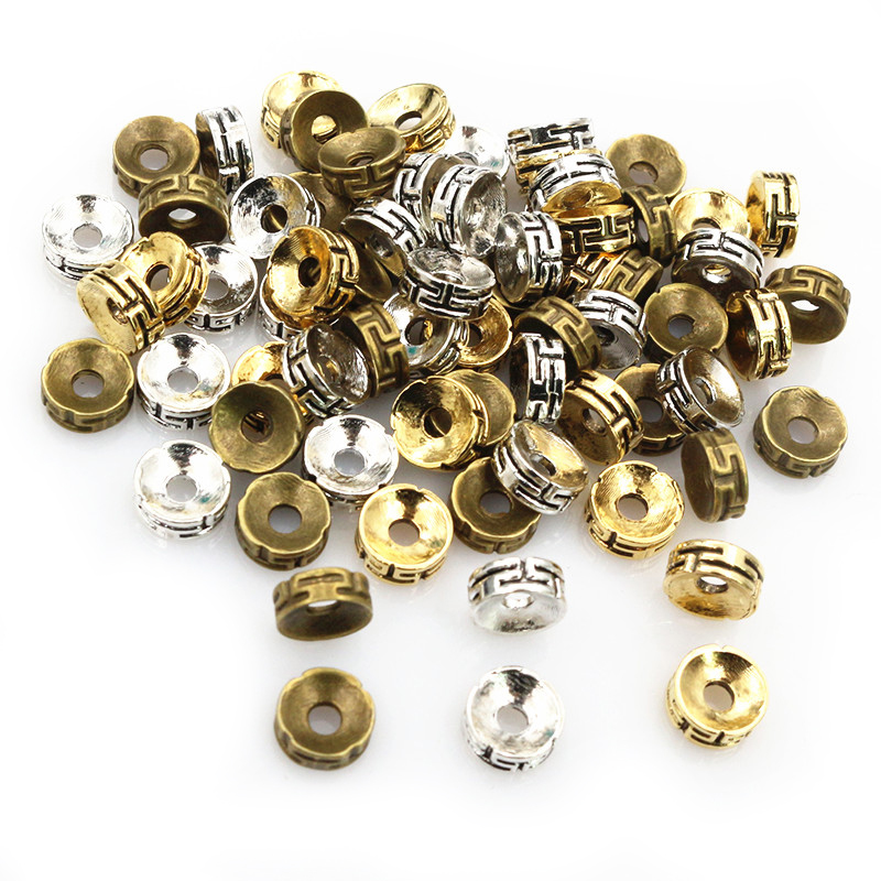 Eyepin Ball End - 50 pz 7.5x3mm distanziatore perline bronzo