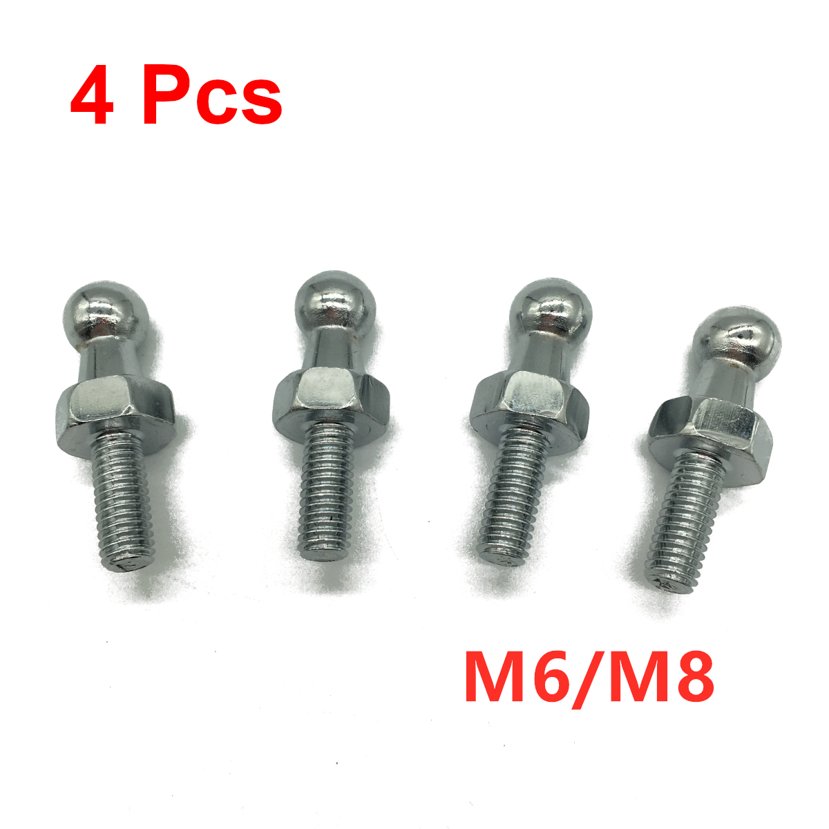 Eyepin Ball End - 4 Pz 10mm M8/M6 Universale Auto