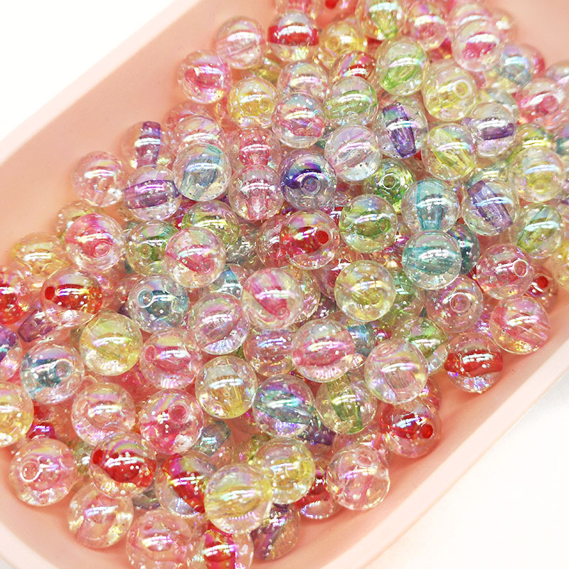 Jewelry Making For 5 Year Old - 50Pcs 10mm perline acriliche colorate perline
