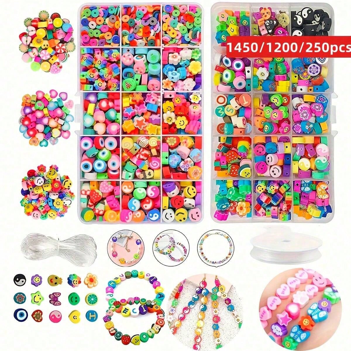 Bead Organizer Tray - Set di 1450/1200/250 Perline in Argilla