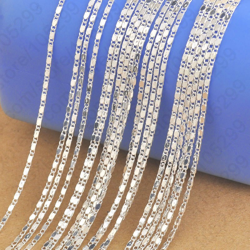 Lobster Clasp Silver - Commercio all'ingrosso 10PC 16 ''-30 ''