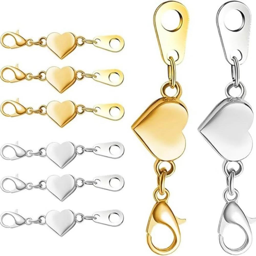 Lobster Clasp Silver - 5 Pezzi Chiusure Magnetiche Robuste in
