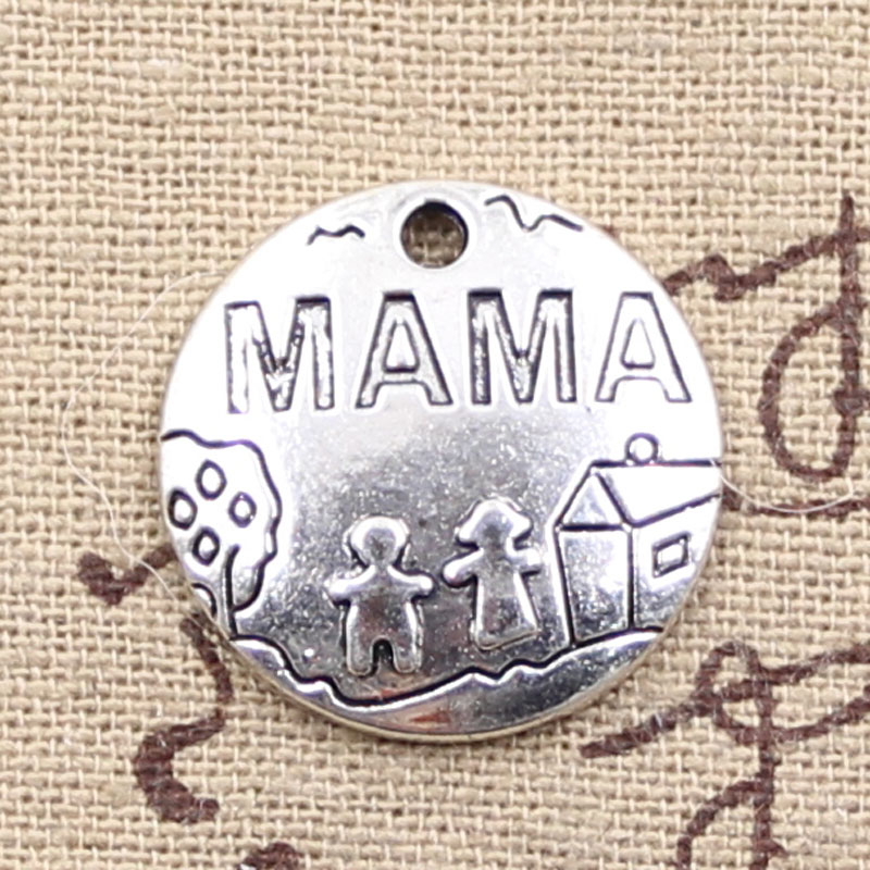 Jewelry Making For 5 Year Old - 12pcs Charms Mama Children Home 22x22mm