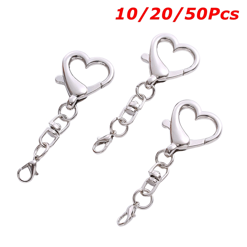 Lobster Clasp Silver - 10/20/50 pezzi unici in lega a