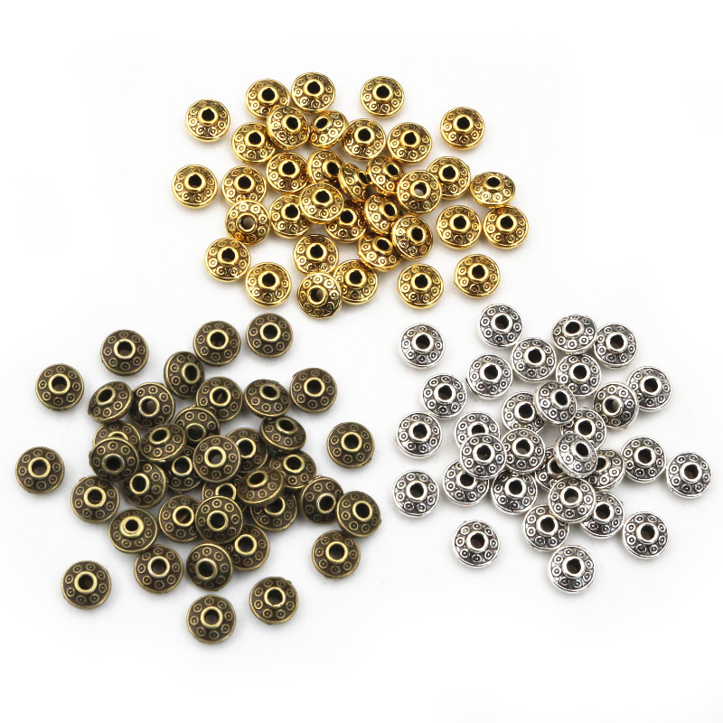 Eyepin Ball End - 100 pezzi 6x6x3,5mm in bronzo oro