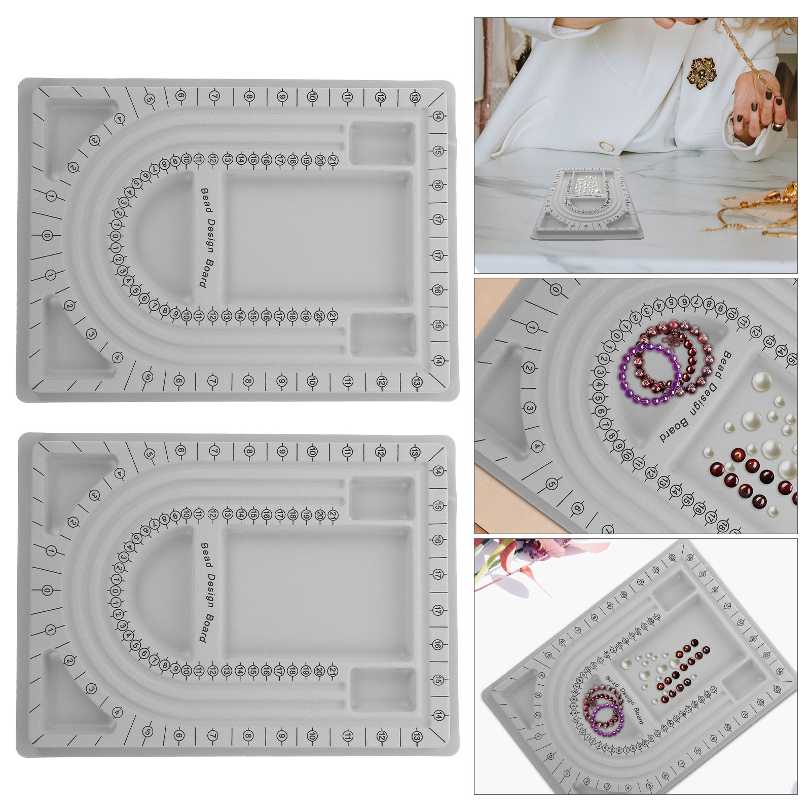Bead Organizer Tray - 2 Pezzi Tavola per Design con