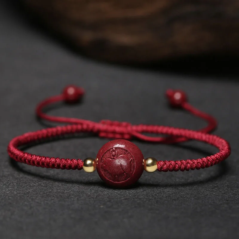 Making Custom Jewelry - Braccialetto fai-da-te personalizzato cinabro zodiaco cinese