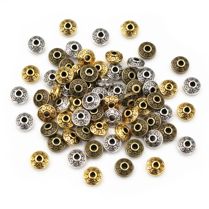 Eyepin Ball End - 100 pezzi 6x6x3,5mm in bronzo oro