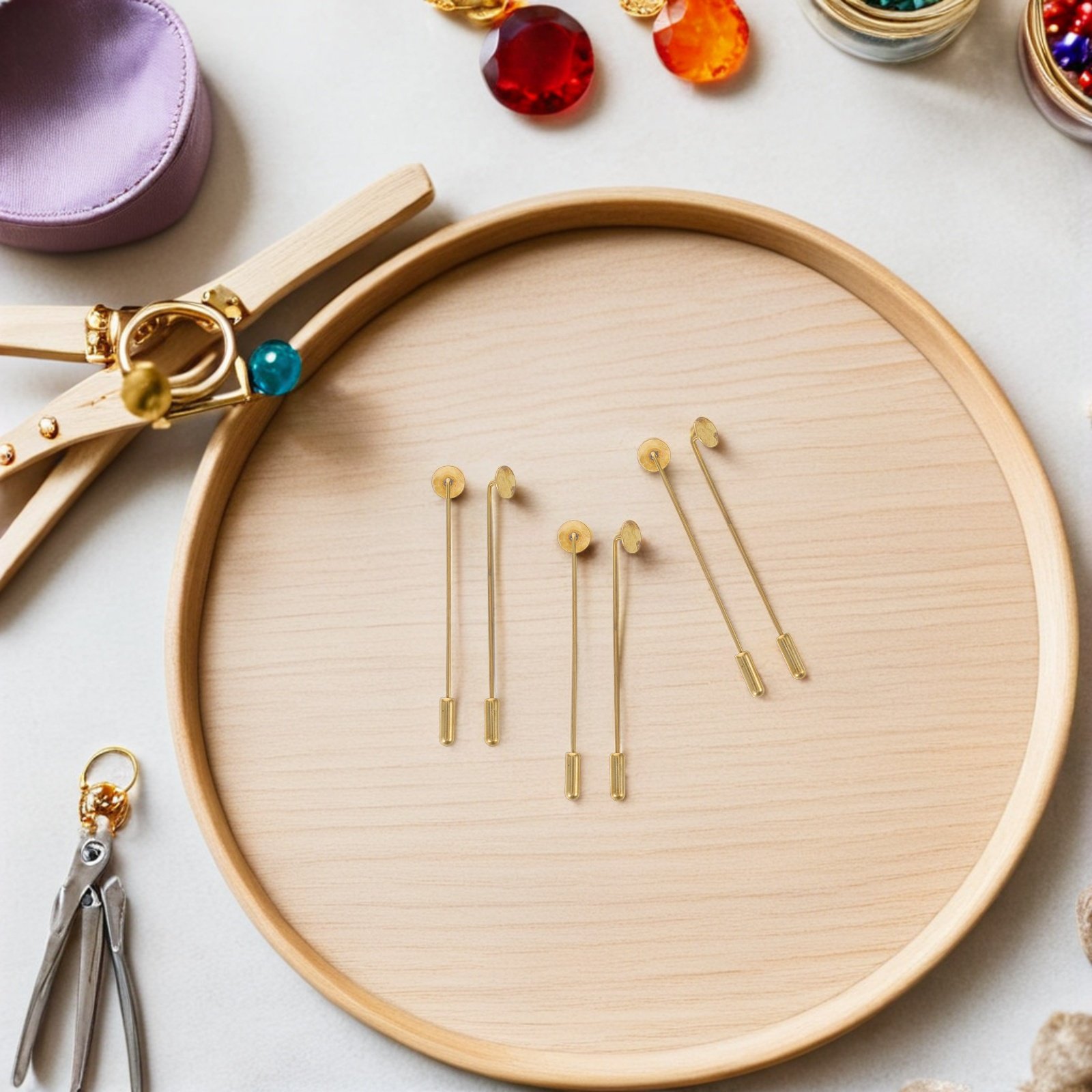 50 Set di Basi Rotonde Piatte  - Jewelry Making Head Pins recensione e prezzo