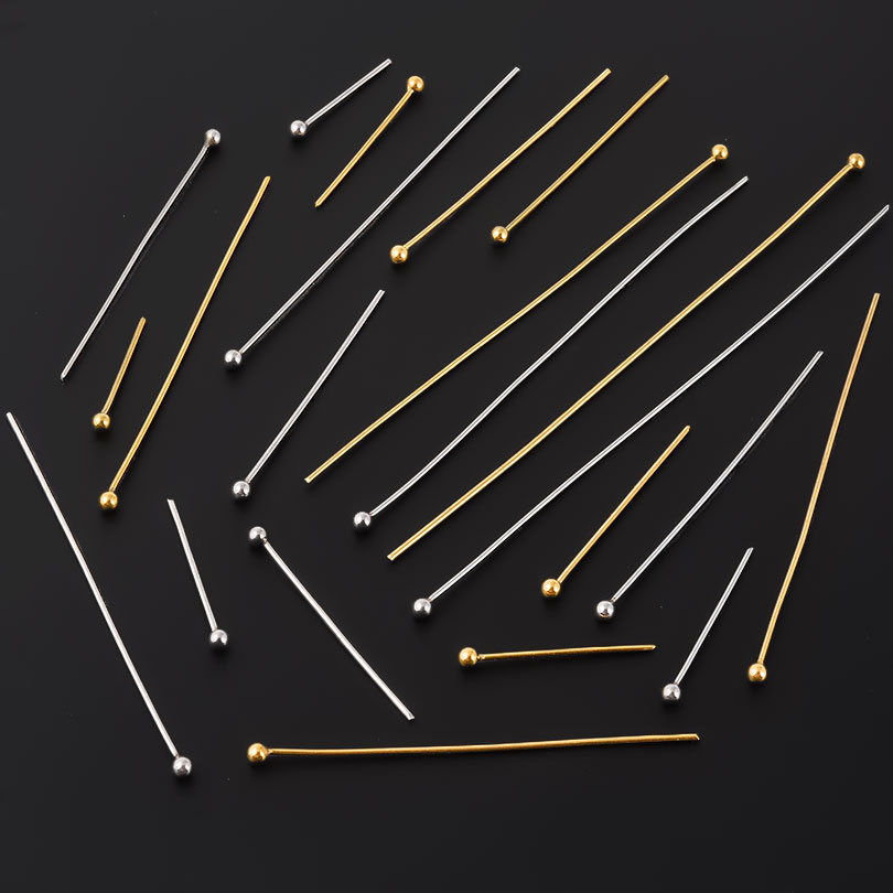 50 pz/lotto 18K Placcato Oro T - Jewelry Making Head Pins recensione e prezzo