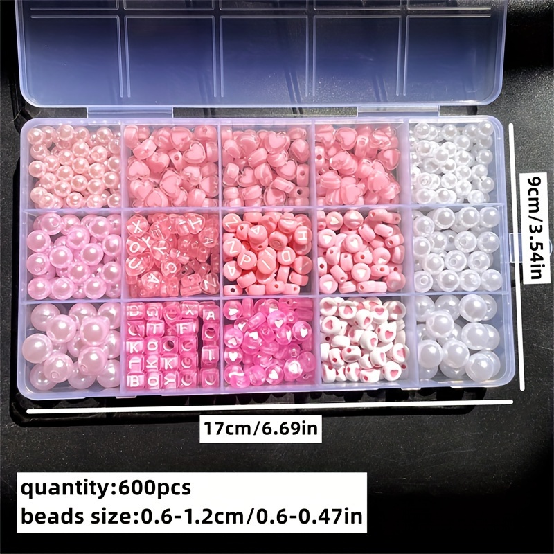 Scatola dell'alfabeto rosa da  - Bead Organizer Tray recensione e prezzo