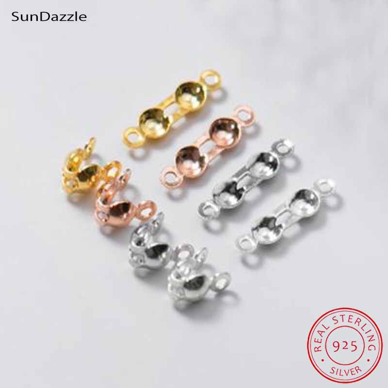 4 pz. Chiusure a clip in vero  - Jewelry Making Silver recensione e prezzo