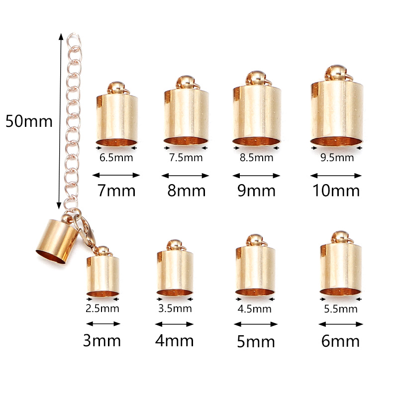 10 set di tappi terminali in c - Jewelry Making Brass recensione e prezzo
