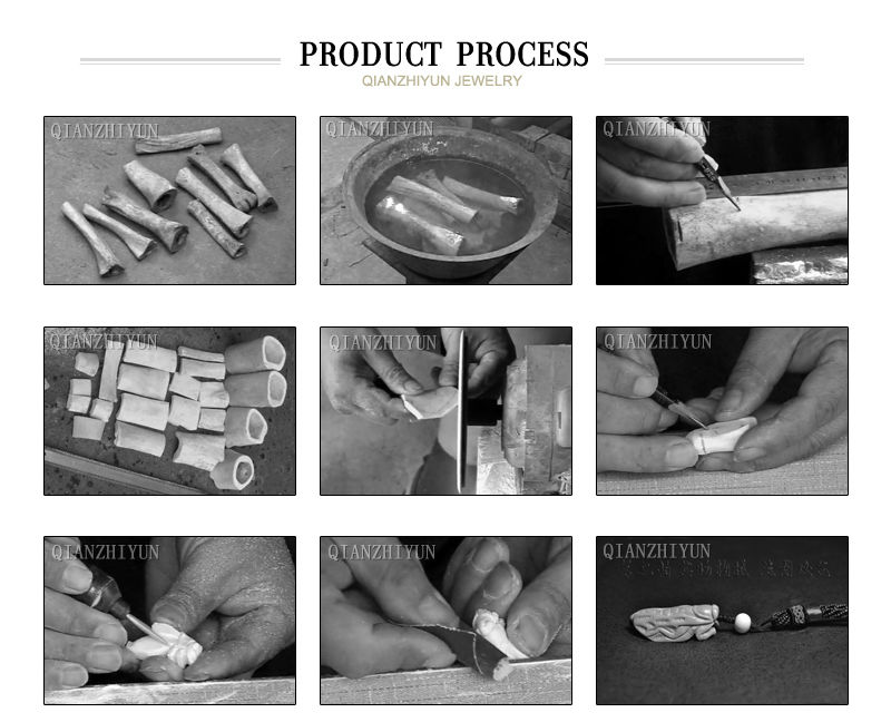 3 pezzi fatti a mano intagliat - Jewelry Making New Zealand recensione e prezzo