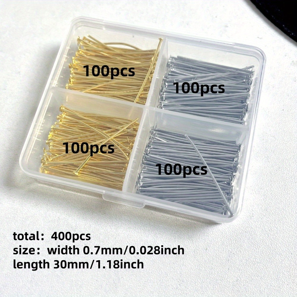 400 Pezzi di Perni a Testa Pia - Jewelry Making Head Pins recensione e prezzo