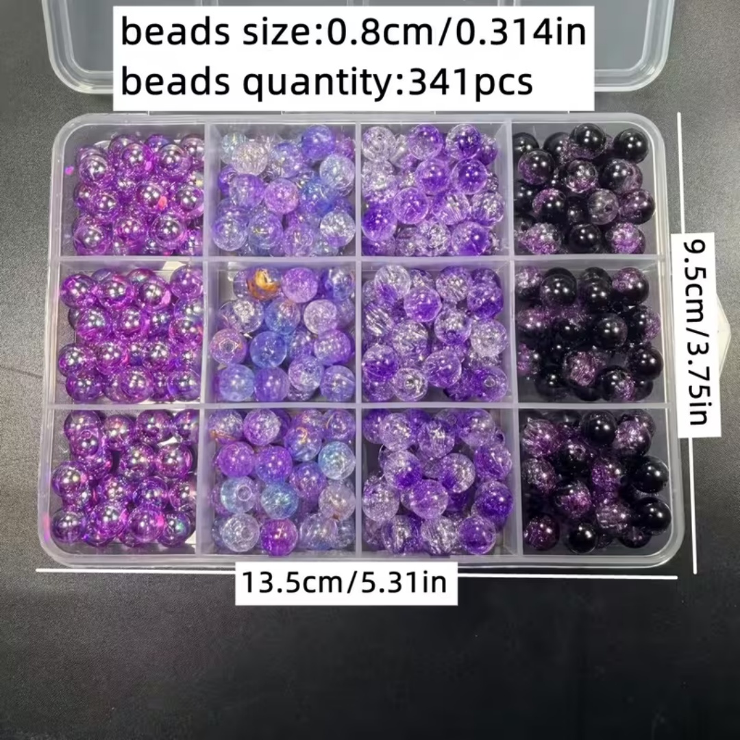 Serie Nera Viola 8mm, Charm De - Bead Organizer Tray recensione e prezzo