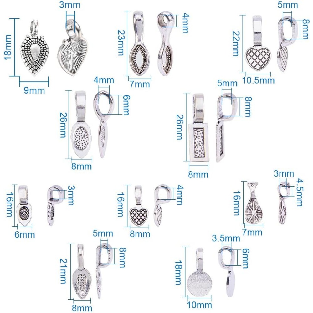 200 Pezzi 10 Stile Lega d'arge - Jewelry Making Silver recensione e prezzo