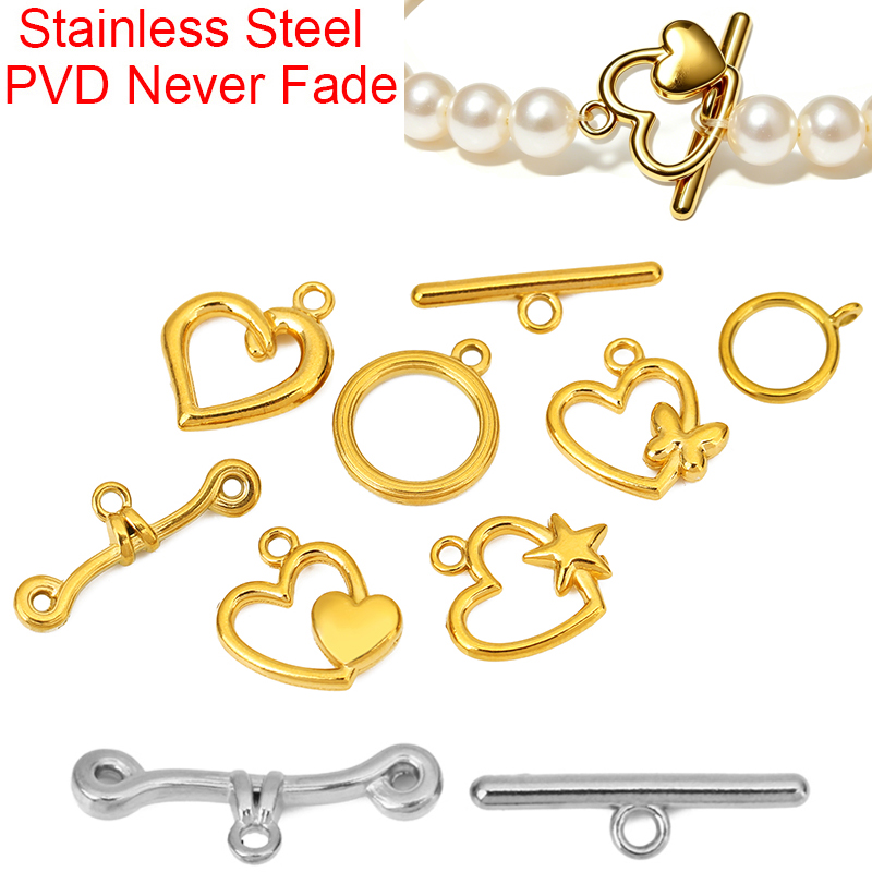 5 set di chiusure a T in accia - Jewelry Making Brass recensione e prezzo