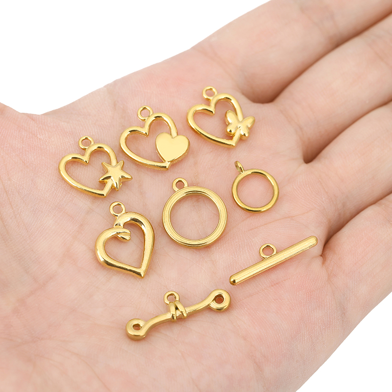 5 set di chiusure a T in accia - Jewelry Making Brass recensione e prezzo