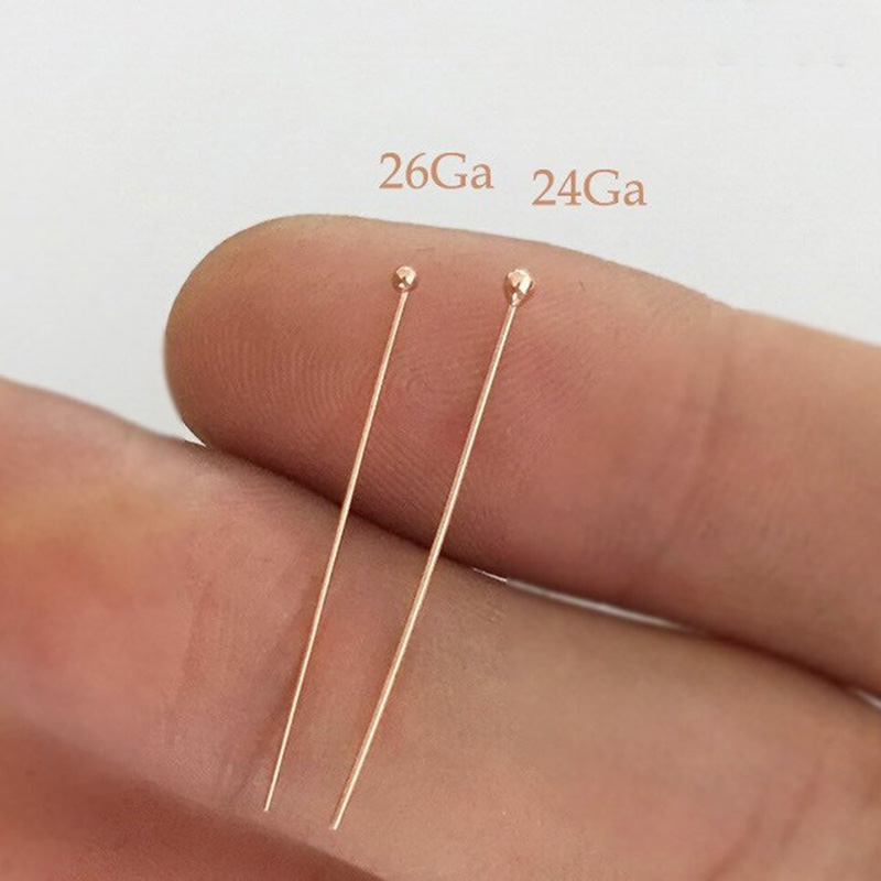 Filo in oro rosa 14K con testa - Jewelry Making Head Pins recensione e prezzo