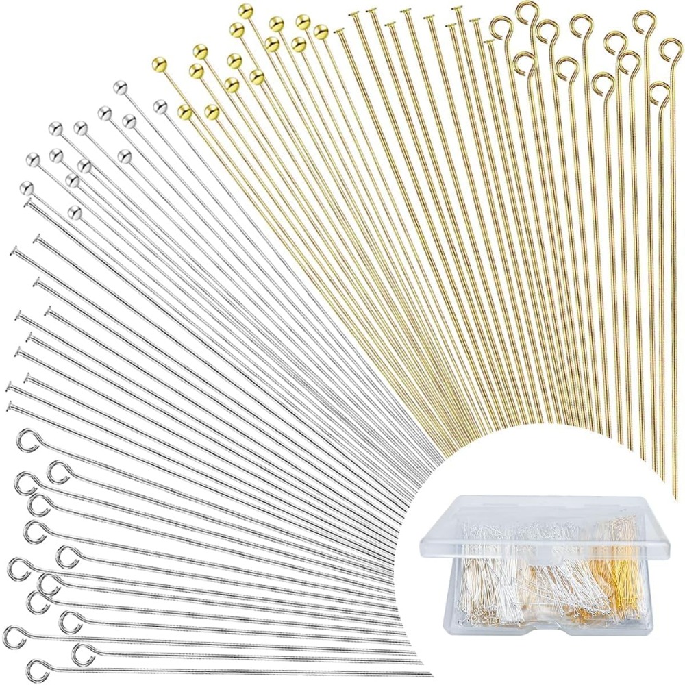 600 pezzi di perni a testa pia - Jewelry Making Head Pins recensione e prezzo